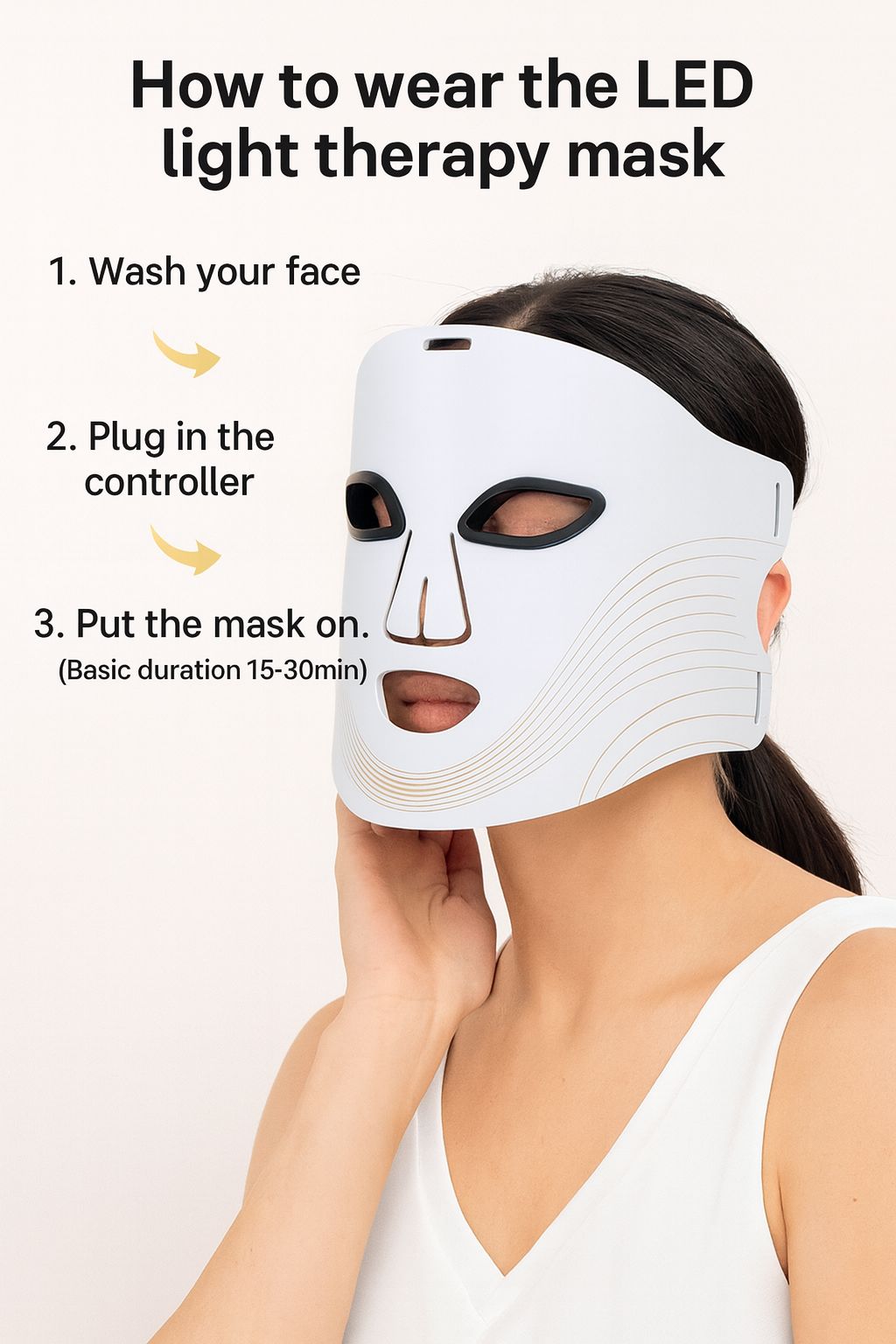 7-in-1 red light therapy face mask