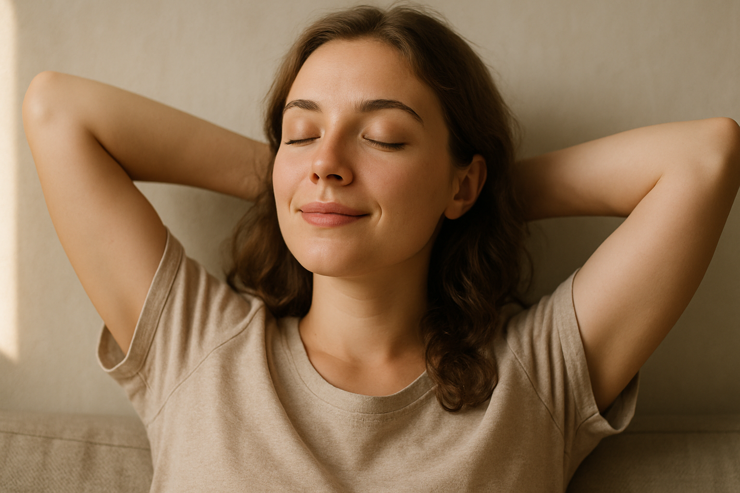 realistic girl that looks so relaxed 